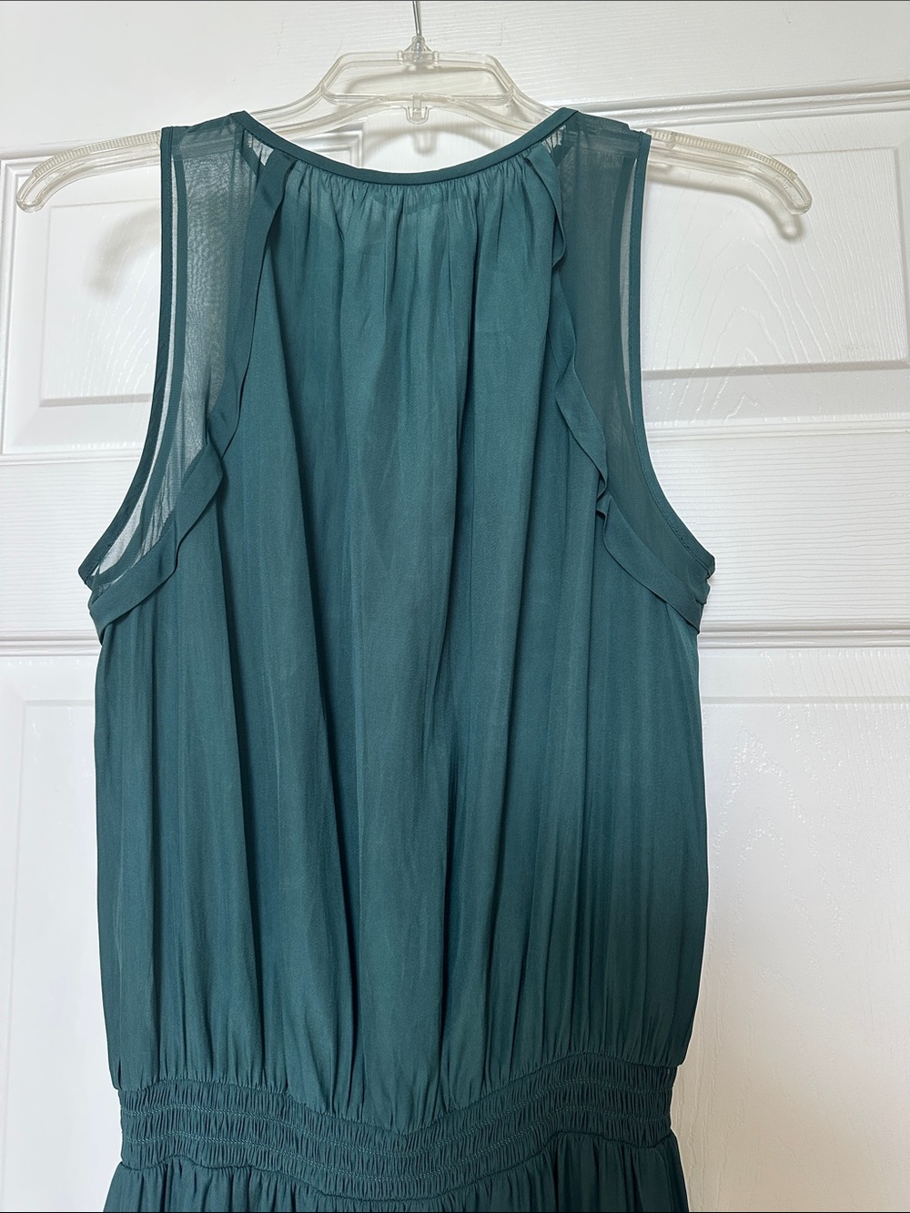Ramy Brook Sleeveless Teal High-Low Midi Dress - Picture 4 of 8